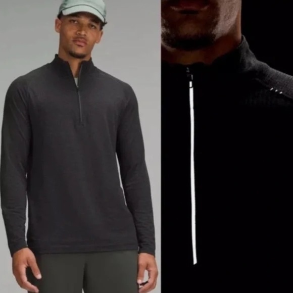 lululemon athletica Other - LULULEMON MEN'S METAL VENT TECH MIDWEIGHT HALF ZIP - GRAPHITE GRAY/BLACK